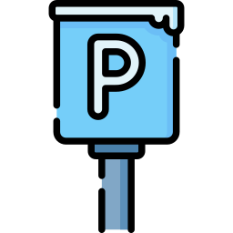 Parking sign icon