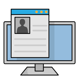 Online resume icon