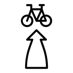 fahrradweg icon