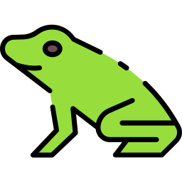 Golden dart frog icon