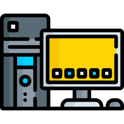 Desktop computer icon