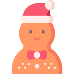 Gingerbread man icon