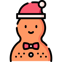 Gingerbread man icon