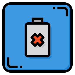 niedriger batteriestatus icon