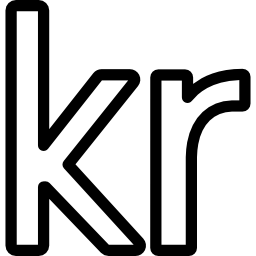 Sweden krona currency symbol icon