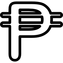 Philippines peso currency symbol icon