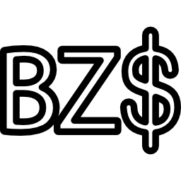 Belize dollar symbol icon