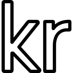 Estonia kroon currency symbol icon