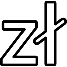 Poland zloty currency symbol icon