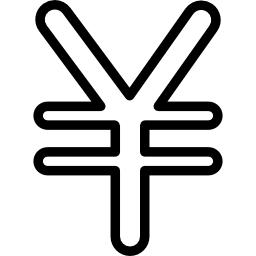 Yen currency symbol icon