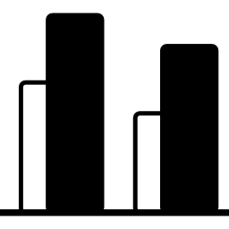 symbol interfejsu graficznego z dwoma paskami ikona