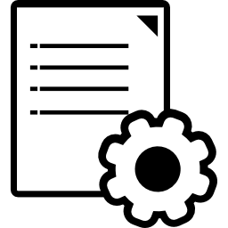 Page setting interface symbol icon