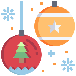 Christmas ball icon