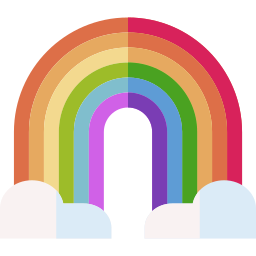 regenboog icoon