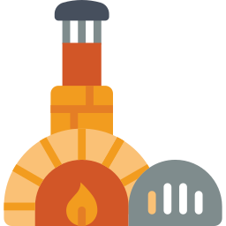 Pizza oven icon