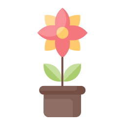 Flower pot icon