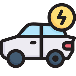 Electric car icon