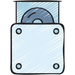 Disc drive icon