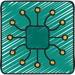 Computer chip icon