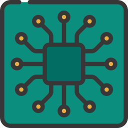 un microprocesseur d'ordinateur Icône