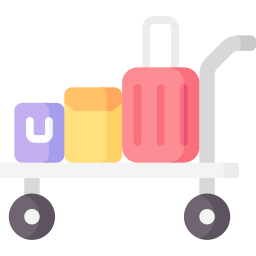 Luggage cart icon