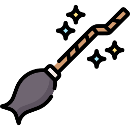 Magic broom icon