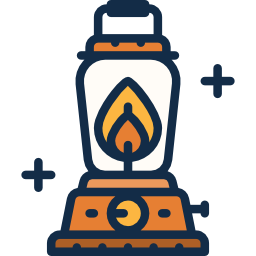 Oil lamp icon