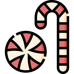 Candy cane icon