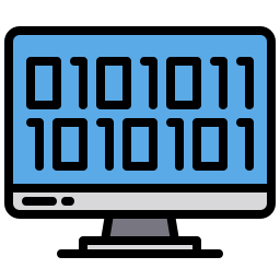 Binary code icon