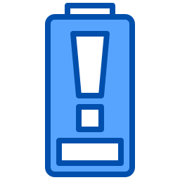 niedriger batteriestatus icon