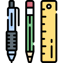 matériel scolaire Icône