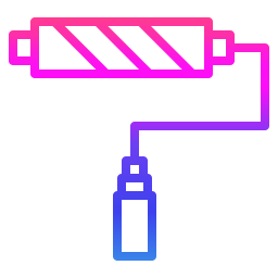 rullo per dipingere icona