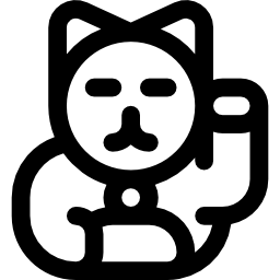 maneki neko ikona