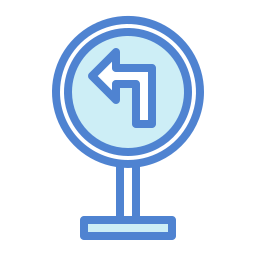 Turn left icon