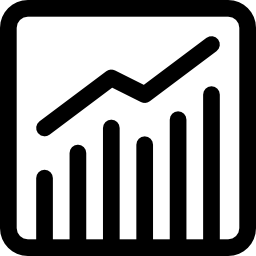 graphique en ligne Icône