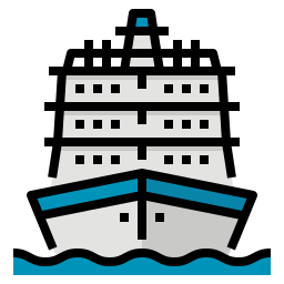 Cruise ship icon