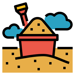 Sand bucket icon