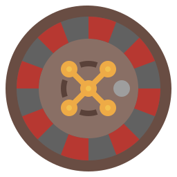 Casino roulette icon