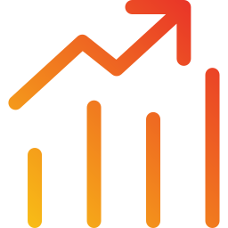 graphique de croissance Icône