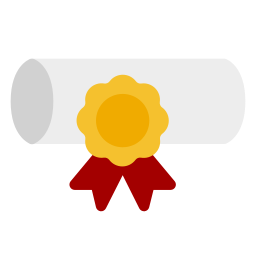 Graduation diploma icon