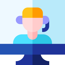 Call center agent icon