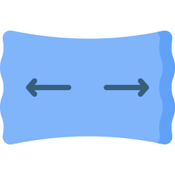 Two way stretch fabric icon