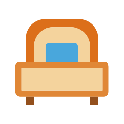 Single bed icon