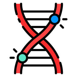 Gene mutation icon