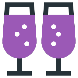 Champagne glass icon