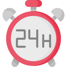 24 horas Ícone