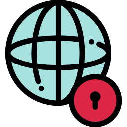 Worldwide security icon