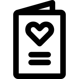 Wedding invitation icon