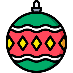 Christmas ball icon