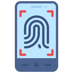 Fingerprint scan icon